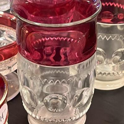 Mid-Century American Cut Glass Ruby