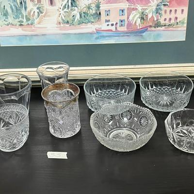 Nice lot of Glasses and Crystal Dessert Bowls and Cups