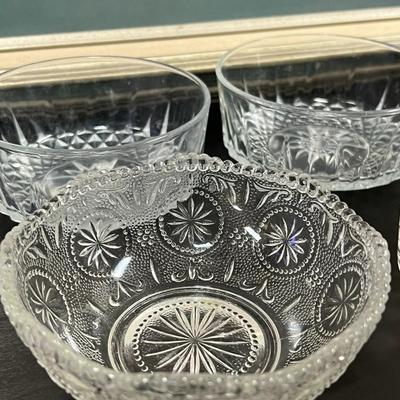 Nice lot of Glasses and Crystal Dessert Bowls and Cups