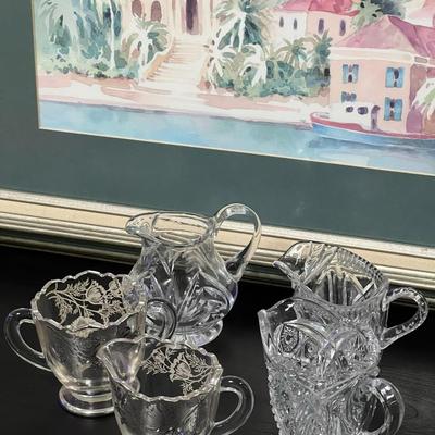 Wonderful Collection of Crystal Creamers
