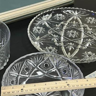 Tray and big Bowls of Crystals