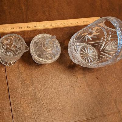 3 Piece Glass Accessory Dishes