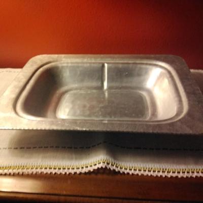 Hammered Aluminum Deep dish tray