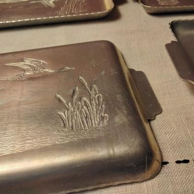 Aluminum Duck patterened serving trays