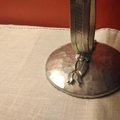 Hammered Aluminum cake display tray