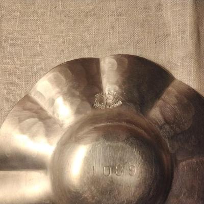 Everlast Forged Aluminum hammered small jam jar under plate dish