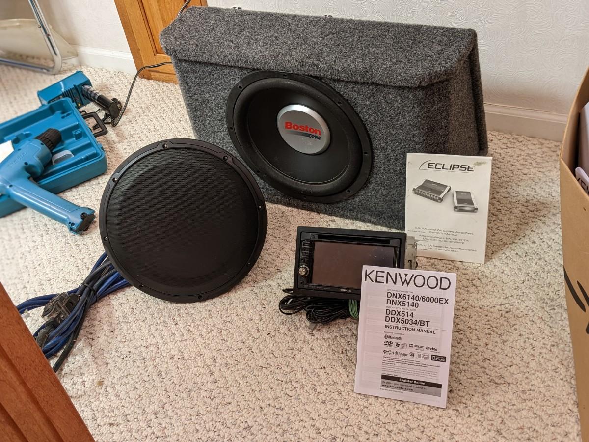 Boston G2 Subwoofer, Kenwood DNX5140 Navigator/DVD, JL 12W3V34