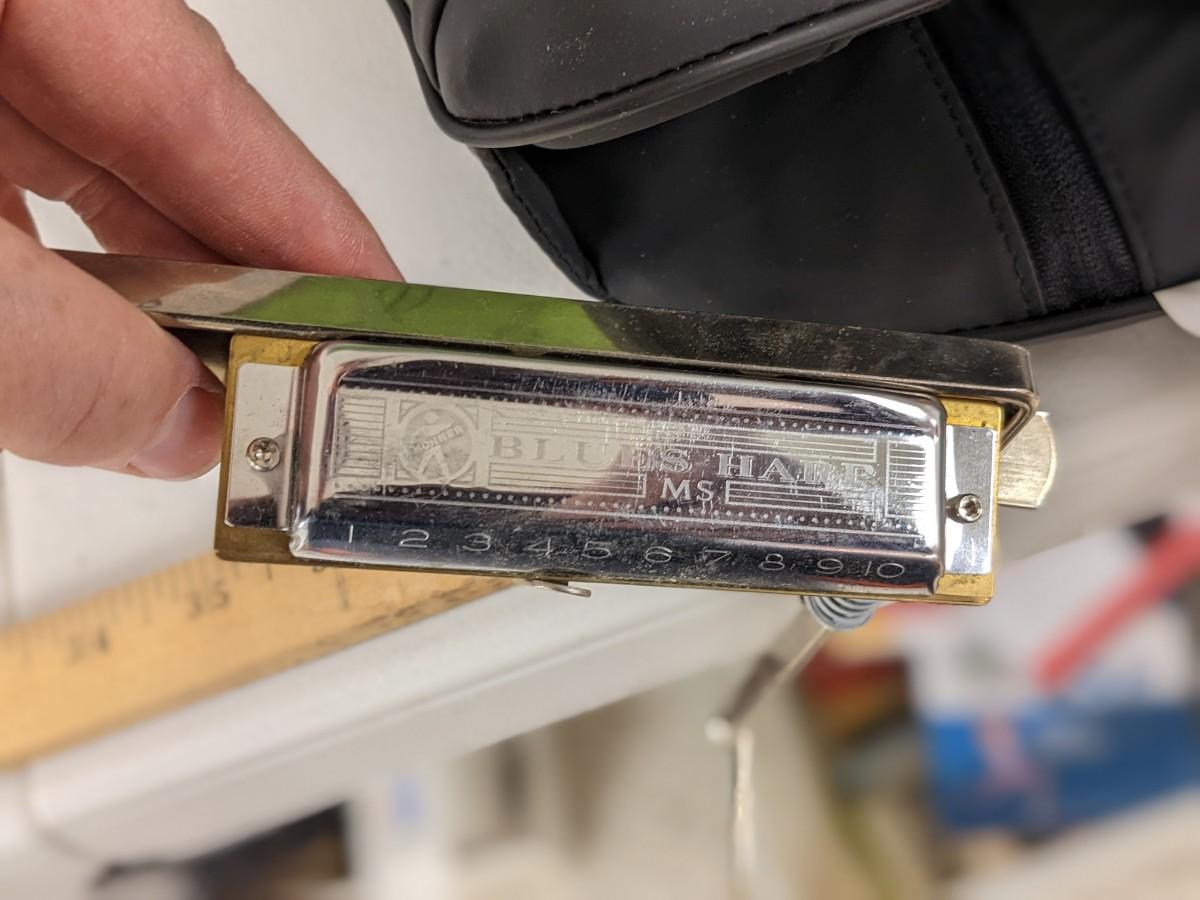 Hohner Harmonica Holder of Hohner Blues Harp MS