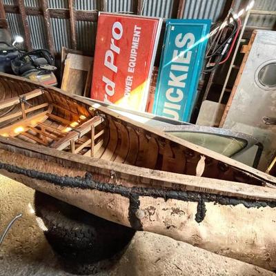 Birch Bark Handmade Canoe