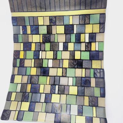 BEAUTIFUL 2004 KYMU HUGHES #1 IRIDESCENT GLASS ART PIECE