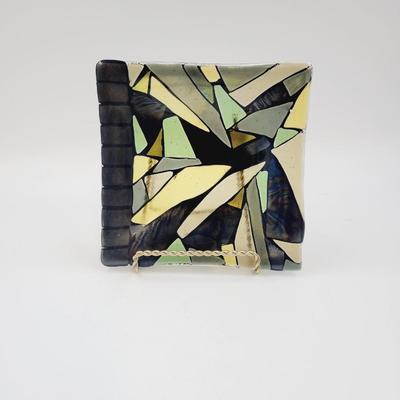 BEAUTIFUL 2001 KYMM HUGHES #6 IRIDESCENT ART GLASS PIECE