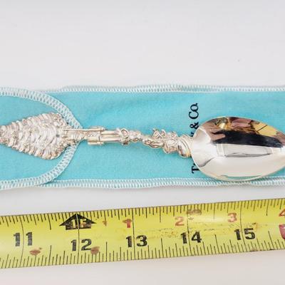 TIFFANY & CO STERLING SILVER RARE RETIRED CHRISTMAS SPOON W/ ORIGINAL BOX