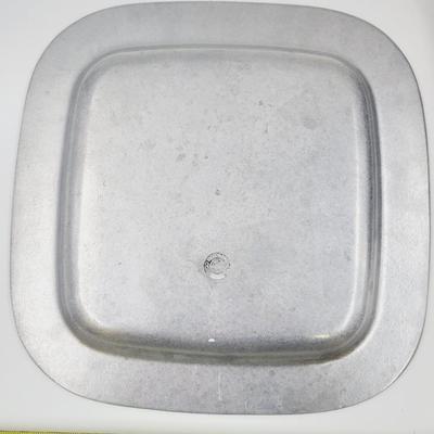 WILTON ARMETALE REGGAE PEWTER  2 PLATES & RECTANGULAR SERVING PLATTER SET