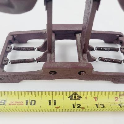 CRACKER BARREL CAST IRON ROCKING HORSE