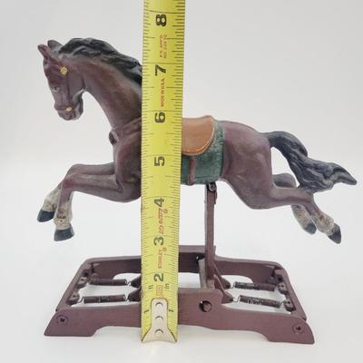 CRACKER BARREL CAST IRON ROCKING HORSE