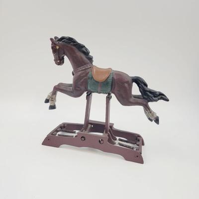 CRACKER BARREL CAST IRON ROCKING HORSE