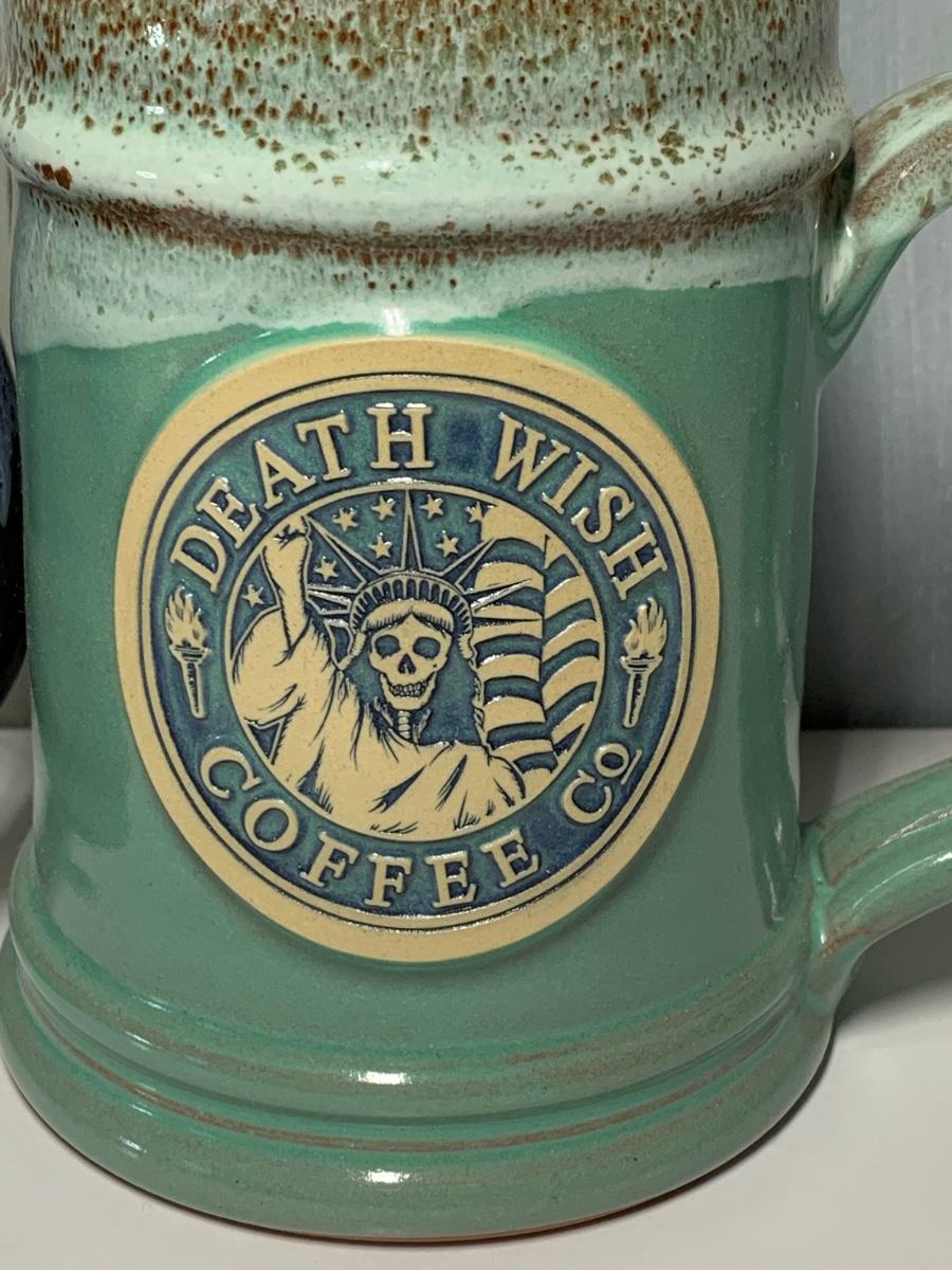 LOT 4R: Highly Collectible Deneen Pottery Death Wish Coffee Mug Bundle ...