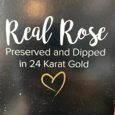 LOT C40: Steven Singer 24 Karat Gold Dipped Roses