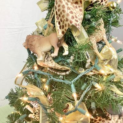 1414 Artificial Safari Themed Christmas Tree