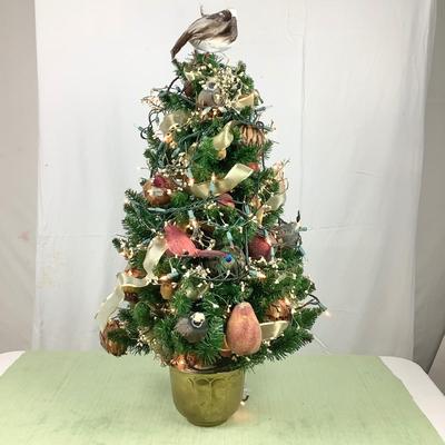 1416 Artificial Christmas Partridge Tree