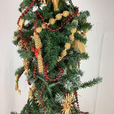 1418 Vintage Swedish Themed Artificial Tree