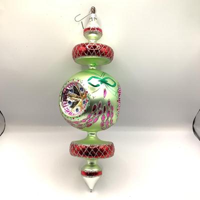 1457 Christopher Radko Three Tier Ball Glass Ornament