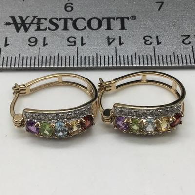 Silver 925 China Gemstone Earrings