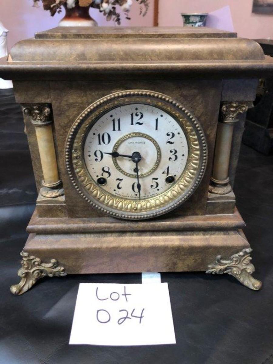 Antique Seth Thomas Adamantine Mantle Clock