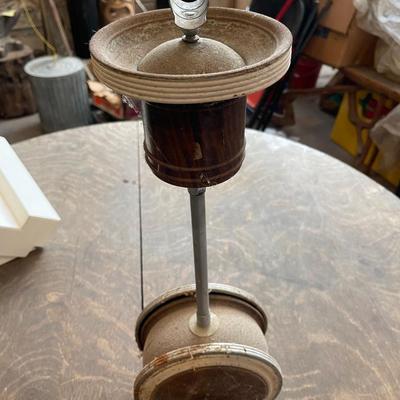 1920â€™s Art Deco standing/floor rolling cigar ashtray