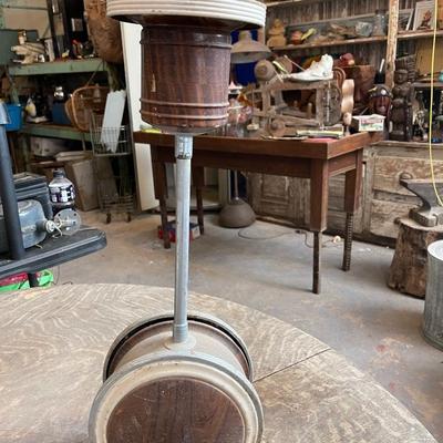 1920â€™s Art Deco standing/floor rolling cigar ashtray
