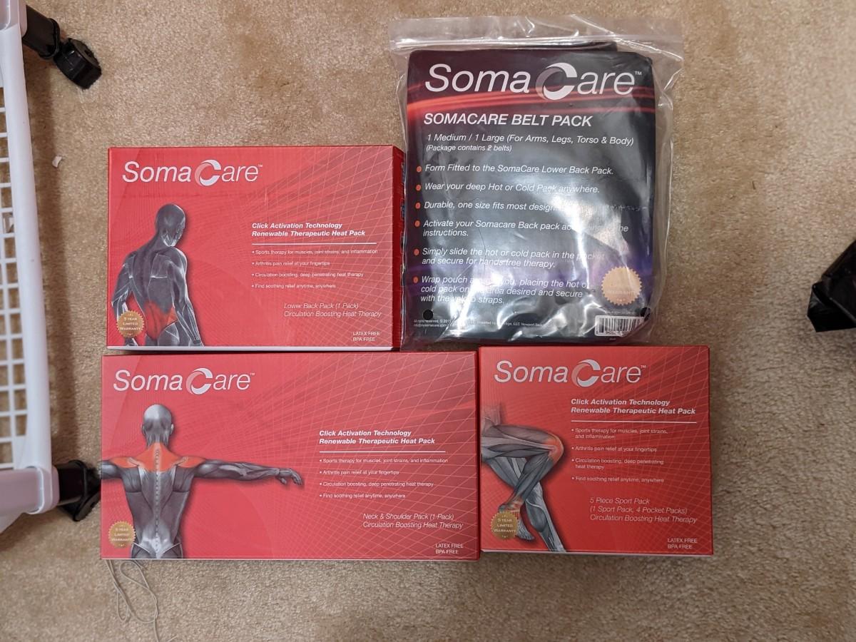 4 NIB Soma Heat Packs