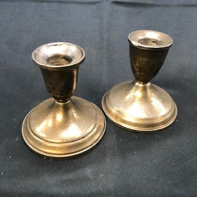 STERLING CANDLESTICKS