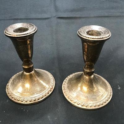 STERLING CANDLESTICKS