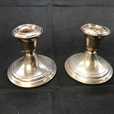 STERLING CANDLESTICKS