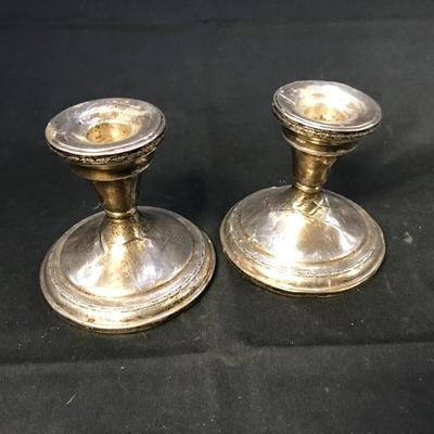 STERLING CANDLESTICKS
