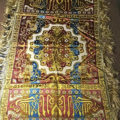 MID CENTURY SILK CLOTH