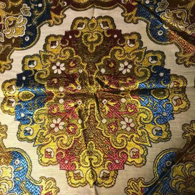 MID CENTURY SILK CLOTH