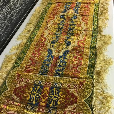 MID CENTURY SILK CLOTH