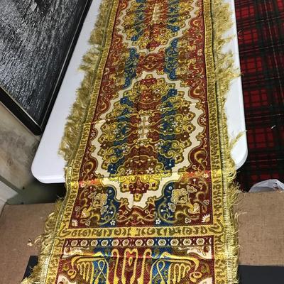 MID CENTURY SILK CLOTH