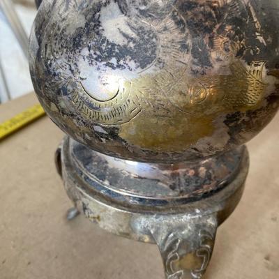 Silver teapot