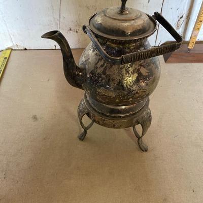 Silver teapot