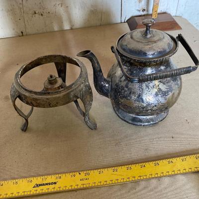 Silver teapot