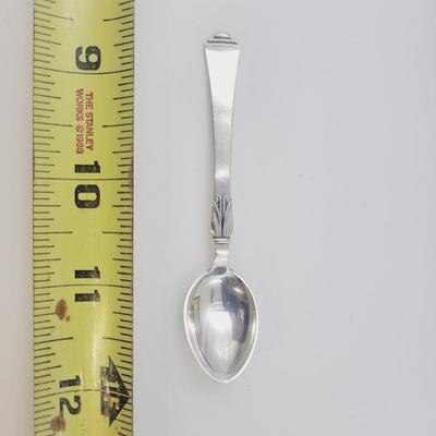 ANTIQUE COHR DENMARK STERLING SET OF 6 SPOONS W/ CASE