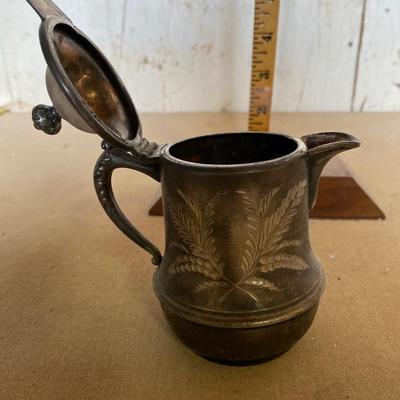 Silver cream pitcher