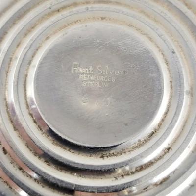 HUNT STERLING SILVER WEIGHTED PEDESTAL CANDY DISH