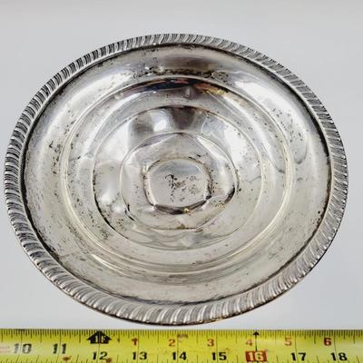 HUNT STERLING SILVER WEIGHTED PEDESTAL CANDY DISH