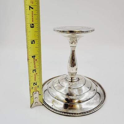 HUNT STERLING SILVER WEIGHTED PEDESTAL CANDY DISH
