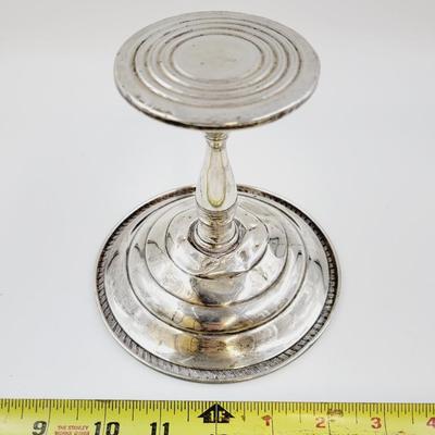 HUNT STERLING SILVER WEIGHTED PEDESTAL CANDY DISH