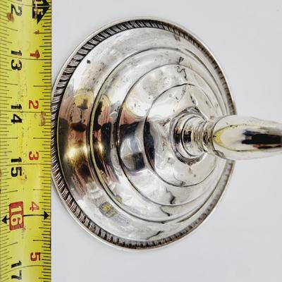 HUNT STERLING SILVER WEIGHTED PEDESTAL CANDY DISH
