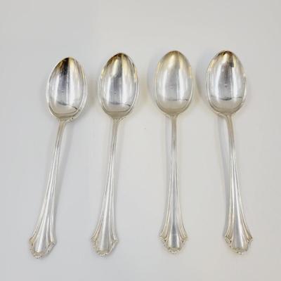 LUNT STERLING SILVER SET OF 4 SPOONS